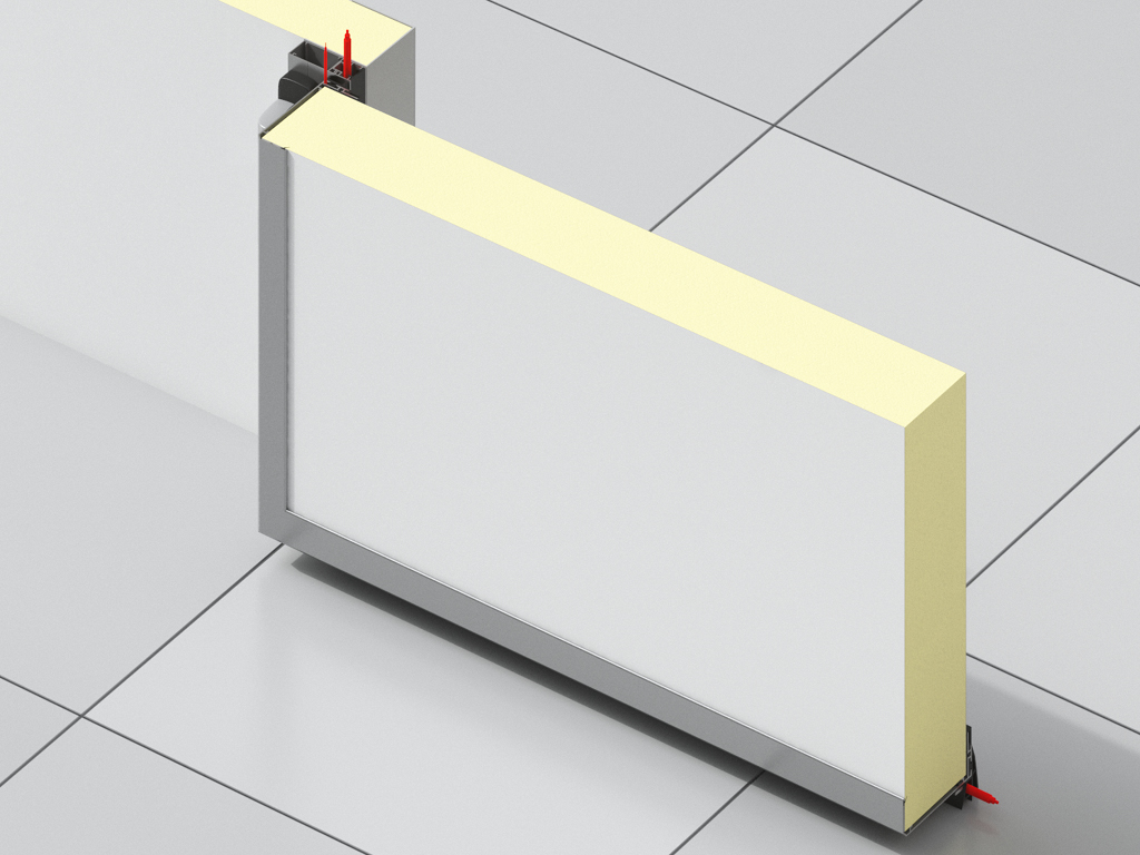 Низкотемпературное исполнение, панель 120 мм, с обогревом полотна.